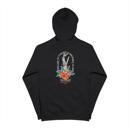 Rebellion to Tyrants Is Obedience to God — Unisex Zip Hoodie